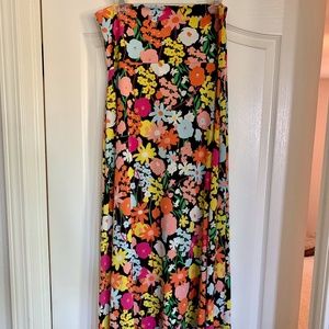 LuLaRoe EUC Size Large Floral Slinky Maxi Dress